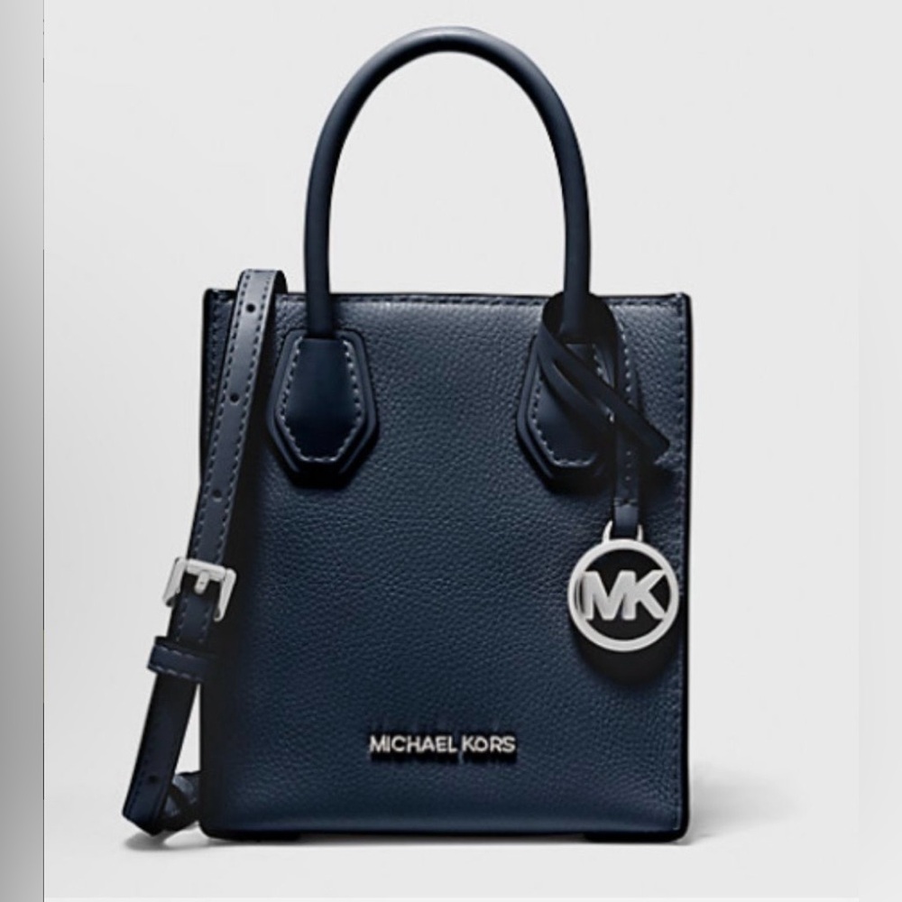 Michael Kors Mercer Extra Small Pebbled Leather Crossbody Bag